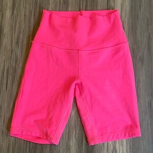 LULULEMON align sonic pink shorts inseam 8 inches size 4
